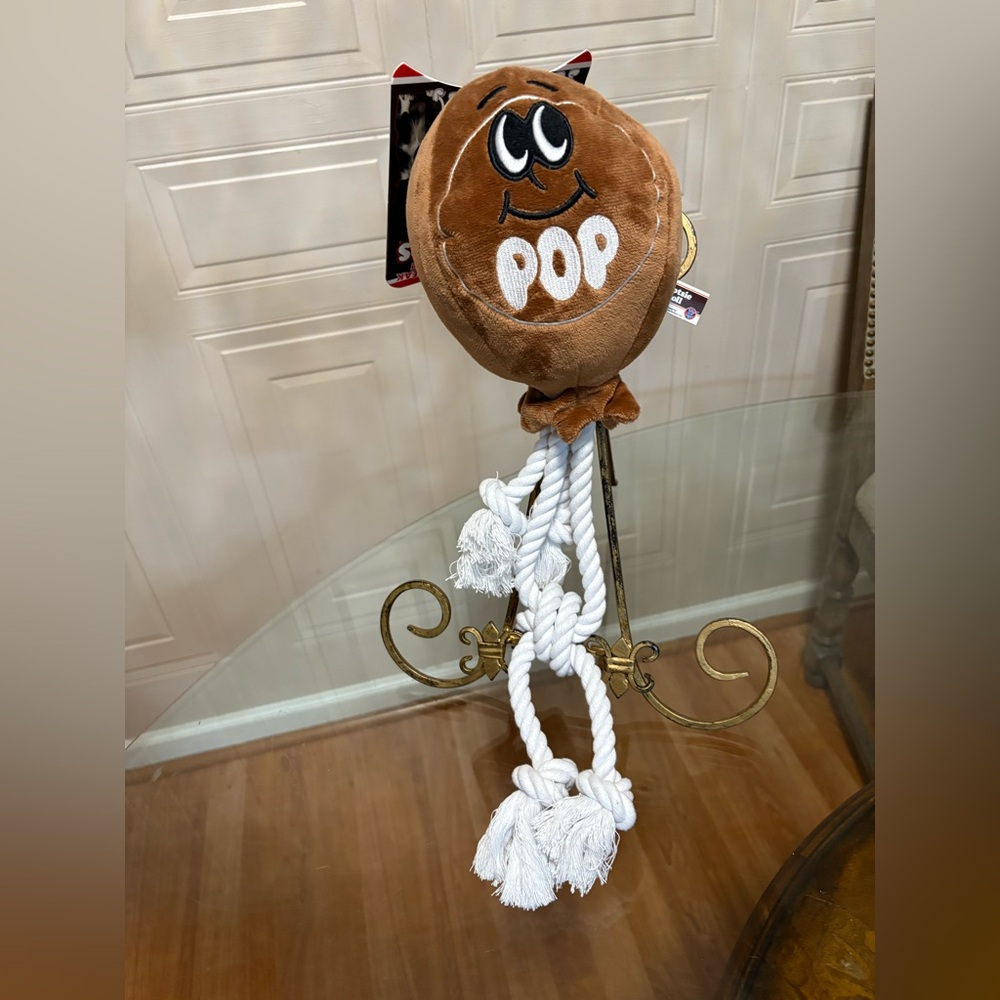 Tootsie Pops Interactive Toss Fetch Dog Toy 18” With Squeaker